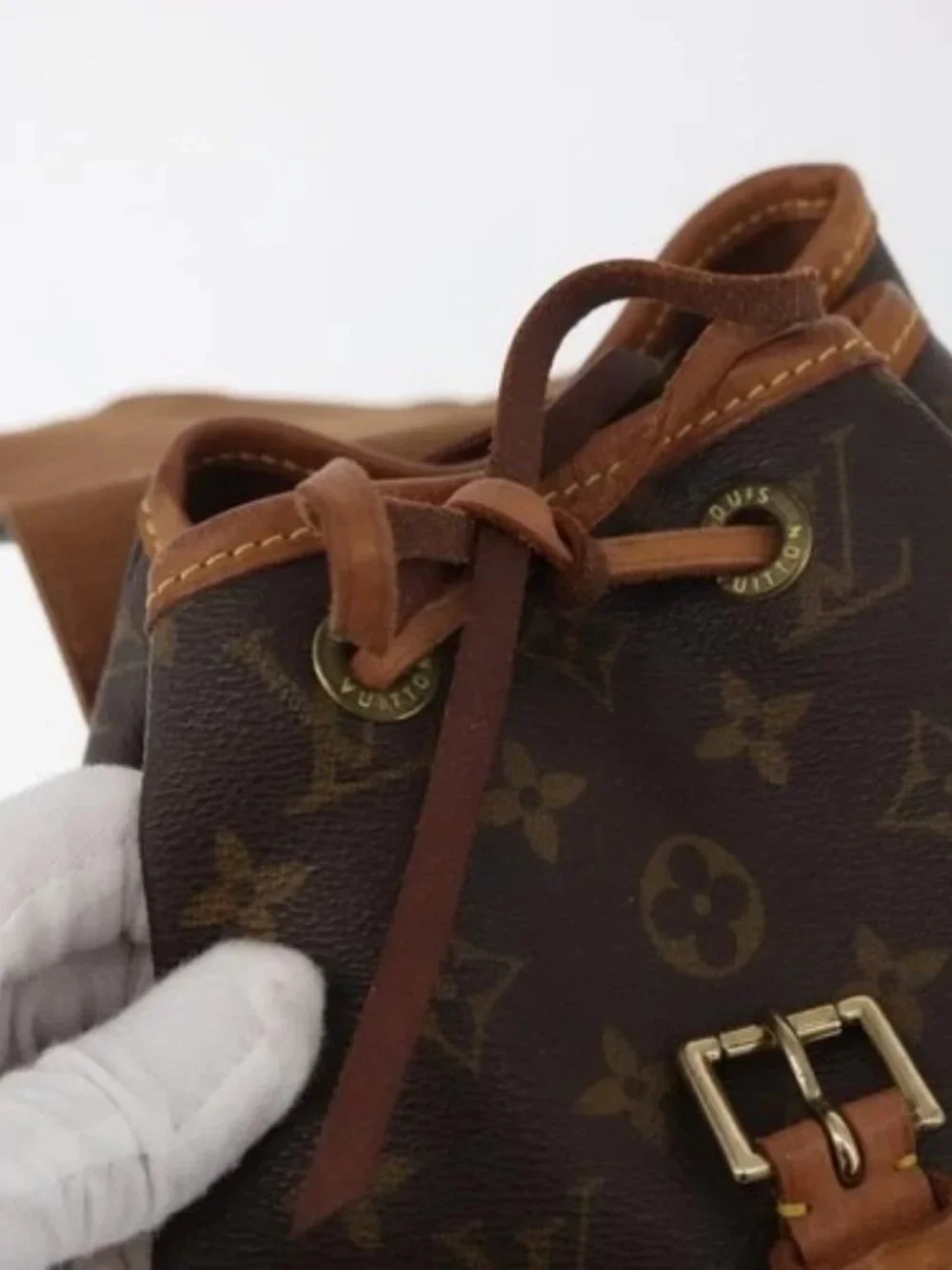 LOUIS VUITTON Monogram Montsouris MM Backpack M51136 LV Auth ka4016A
